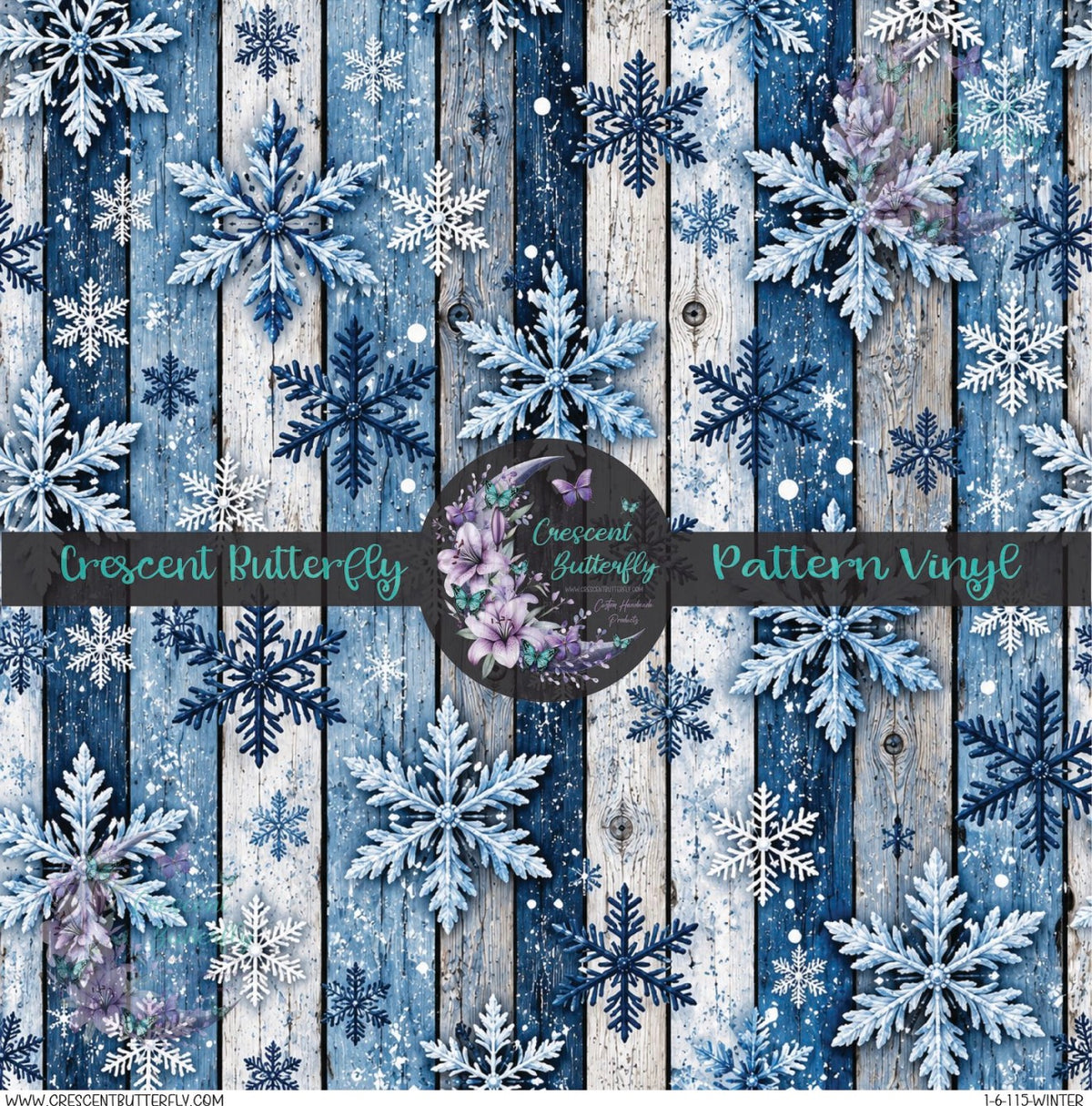 1-6-115-Winter Printed Vinyl Sheet/Wrap