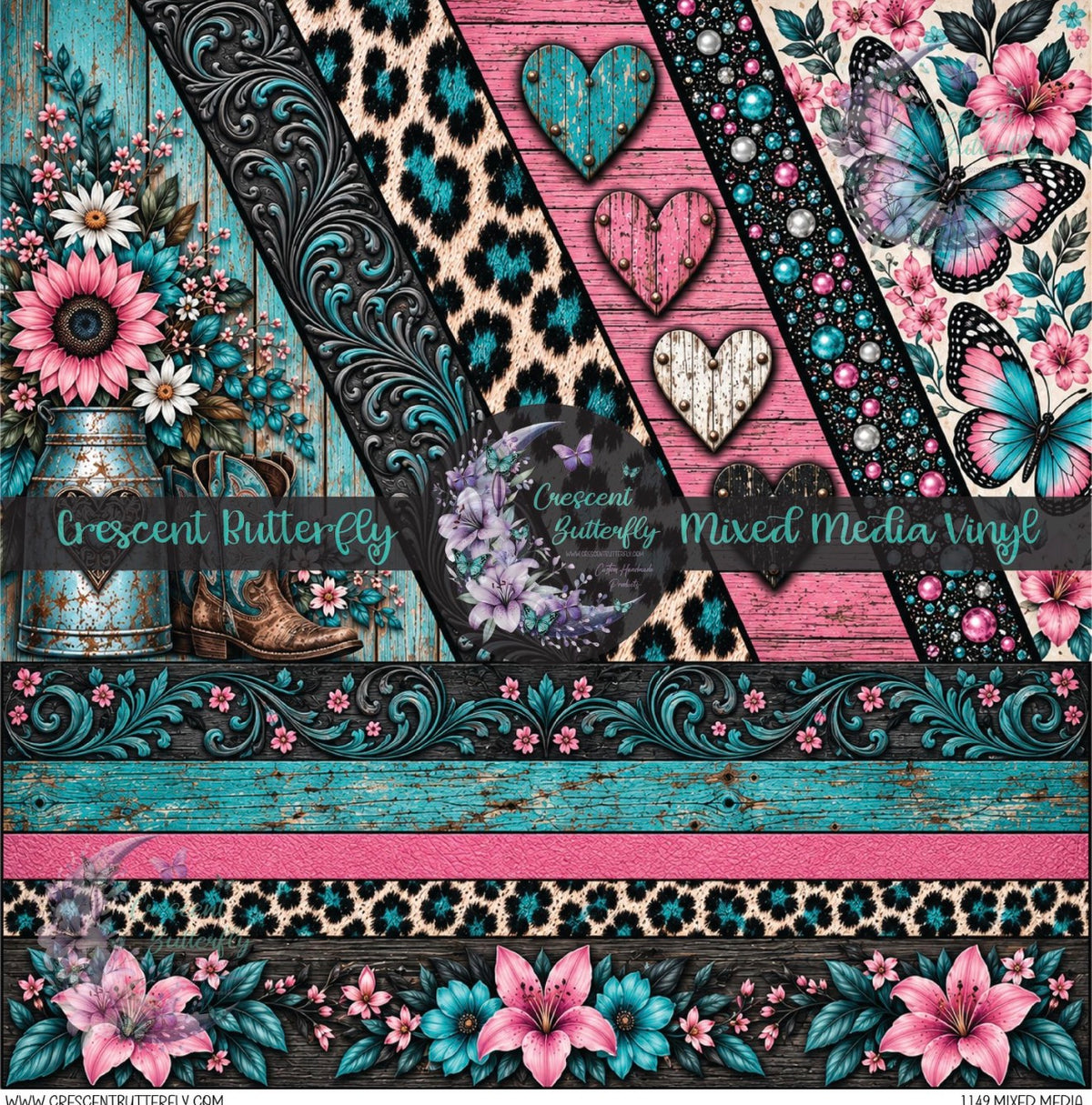 1149 Mixed Media Printed Vinyl Sheet/Wrap