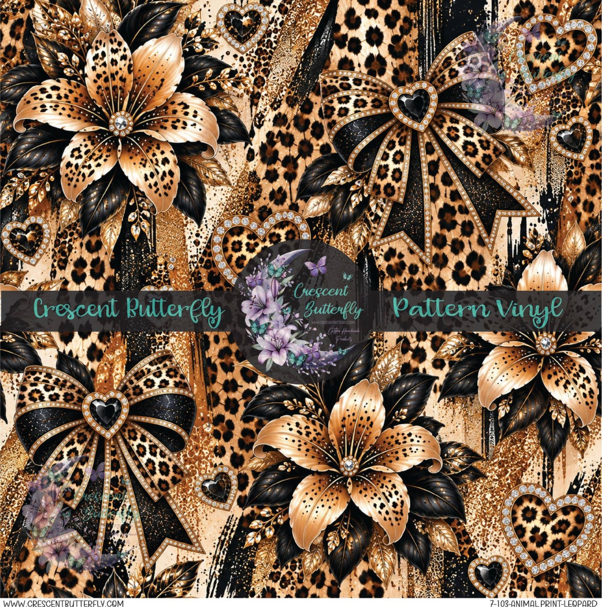 7-103-Animal Print-Leopard Printed Vinyl Sheet/Wrap