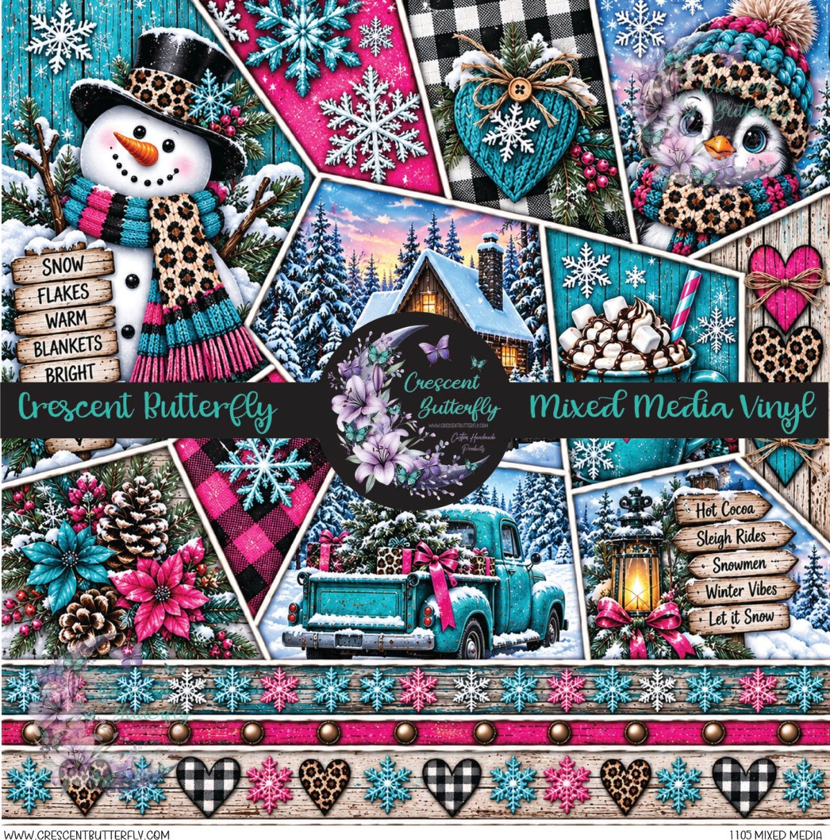 1105 Mixed Media Printed Vinyl Sheet/Wrap