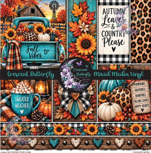 1108 Mixed Media Printed Vinyl Sheet/Wrap