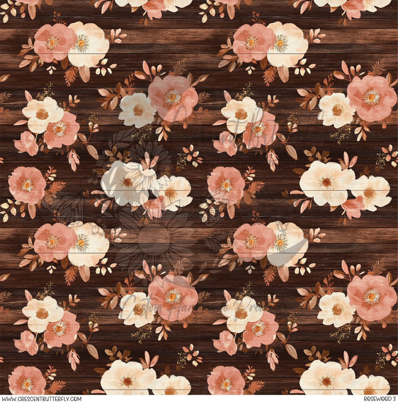 Rosewood 3 Printed Vinyl Sheet/Wrap