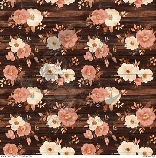 Rosewood 3 Printed Vinyl Sheet/Wrap