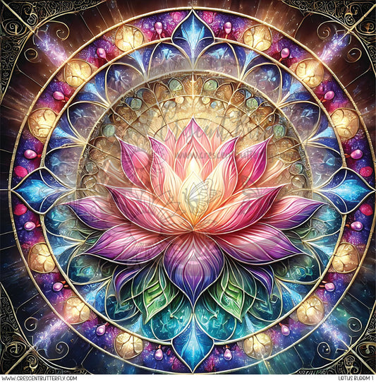 Lotus Bloom 1 Printed Vinyl Sheet/Wrap