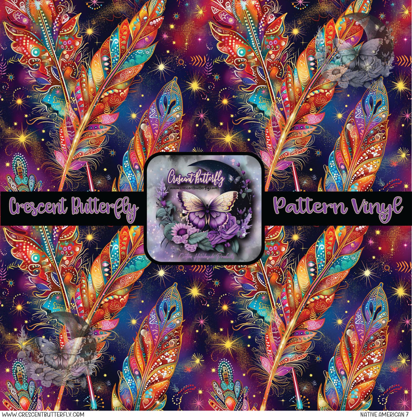 Native American 7 Printed Vinyl Sheet/Wrap