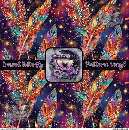 Native American 7 Printed Vinyl Sheet/Wrap