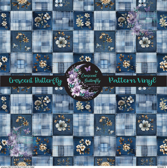 Denim 9 Printed Vinyl Sheet/Wrap