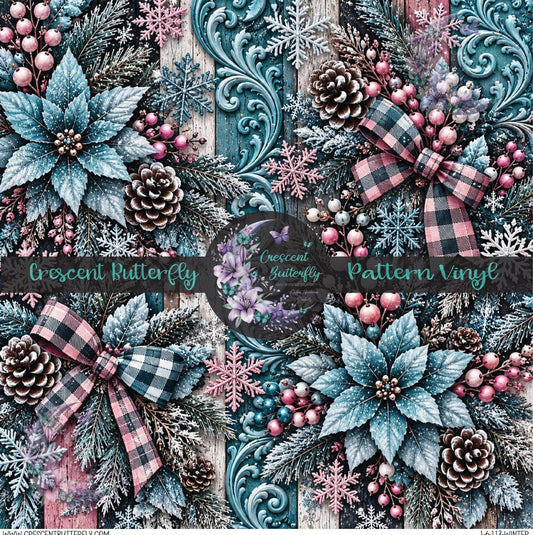 1-6-117-Winter Printed Vinyl Sheet/Wrap