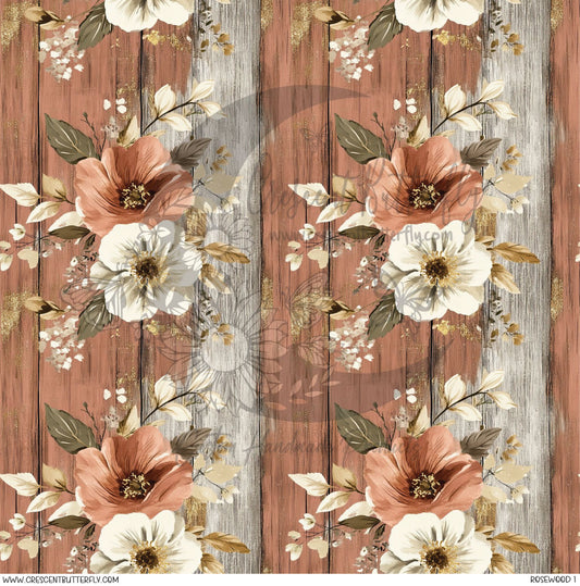 Rosewood 1 Printed Vinyl Sheet/Wrap