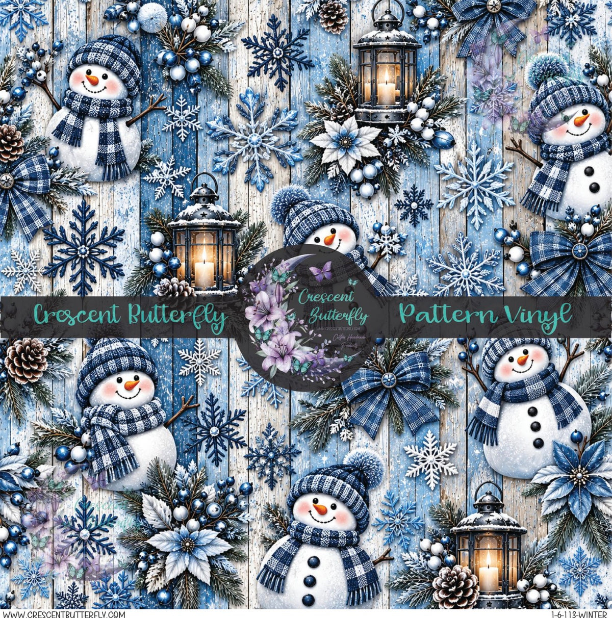 1-6-113-Winter Printed Vinyl Sheet/Wrap