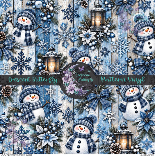 1-6-113-Winter Printed Vinyl Sheet/Wrap