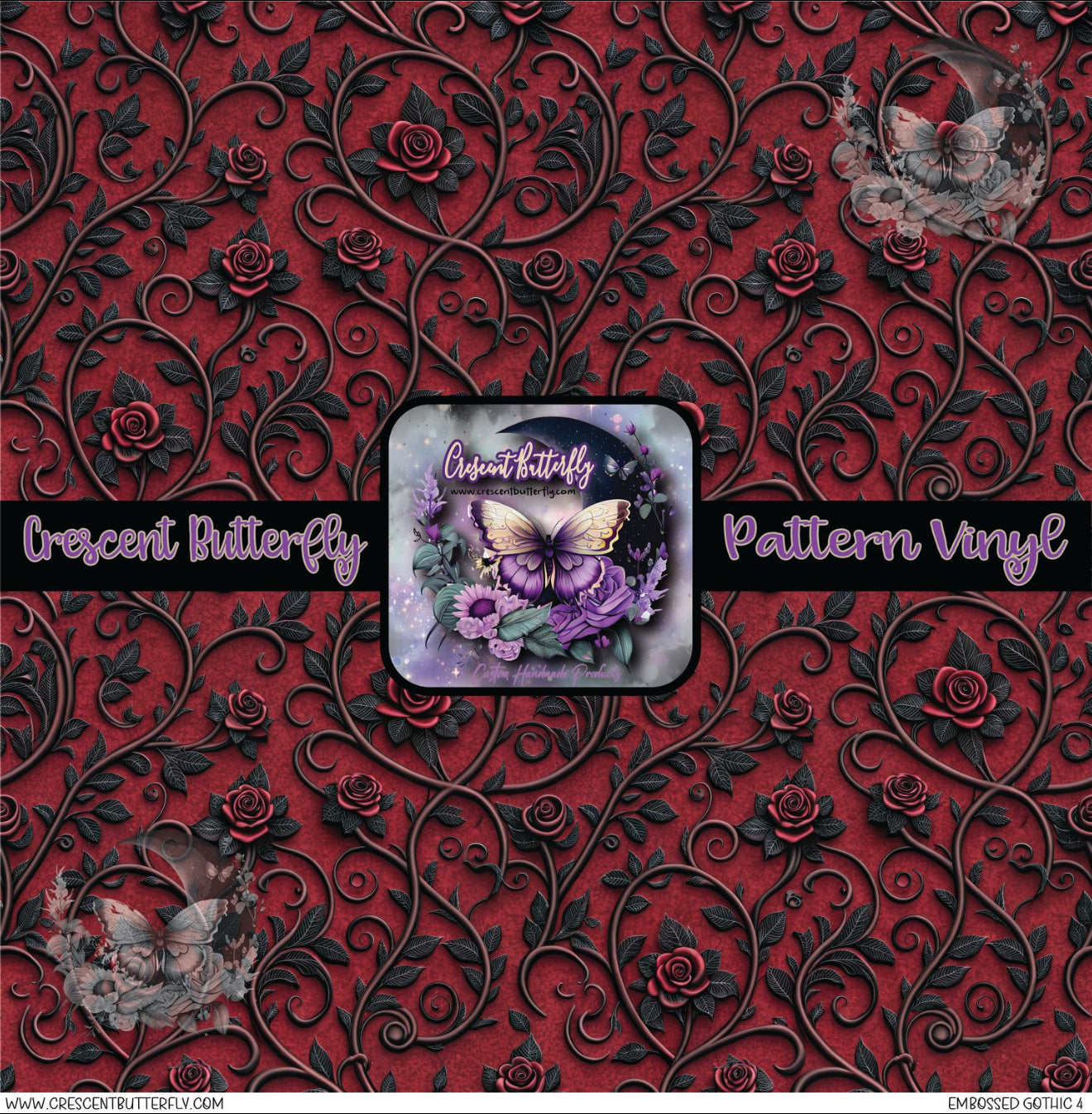 Embossed Gothic 4 Printed Vinyl Sheet/Wrap