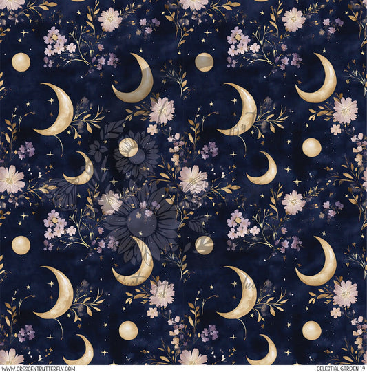 Celestial Garden 19 Printed Vinyl Sheet/Wrap