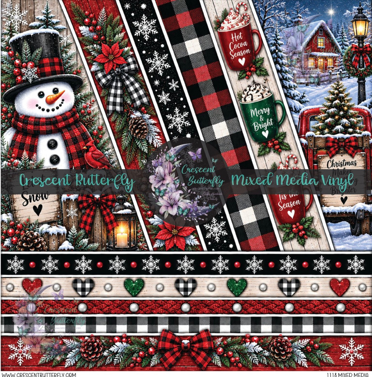 1118 Mixed Media Printed Vinyl Sheet/Wrap