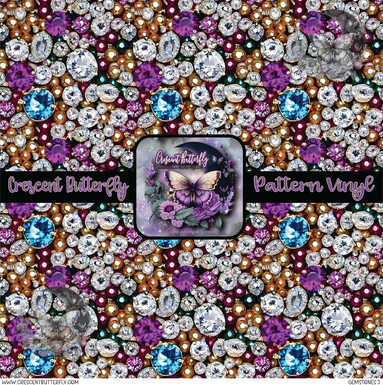Gemstones 5 Printed Vinyl Sheet/Wrap