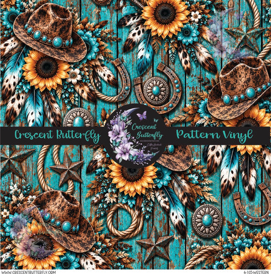 6-105-Western Printed Vinyl Sheet/Wrap