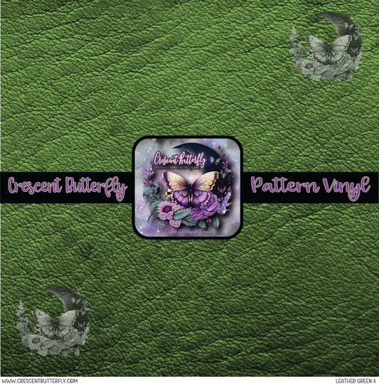 Leather Green 4 Printed Vinyl Sheet/Wrap