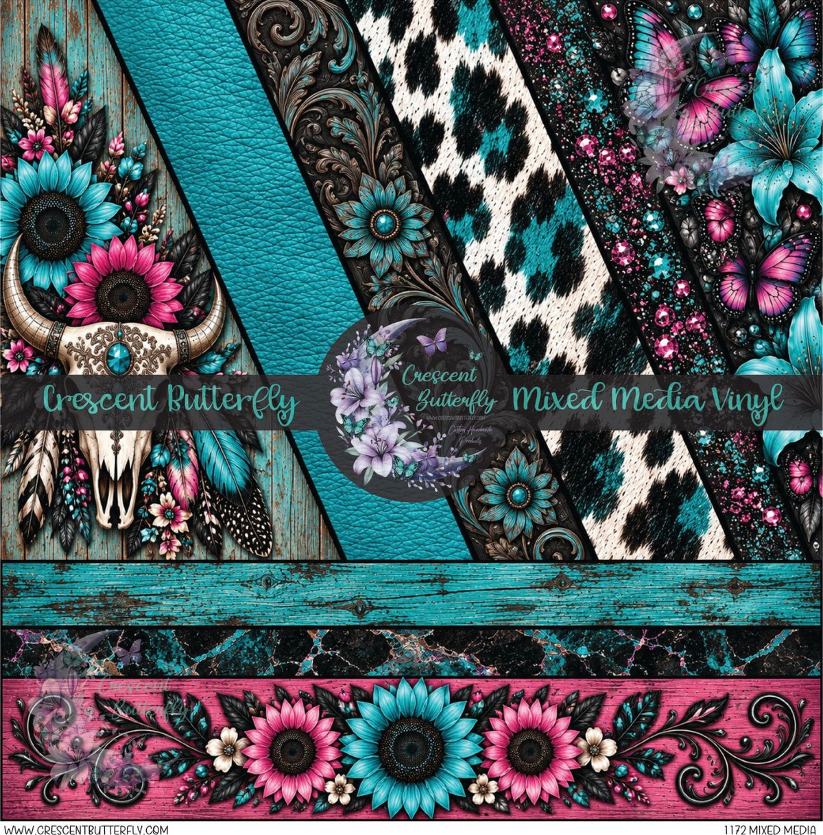 1172 Mixed Media Printed Vinyl Sheet/Wrap