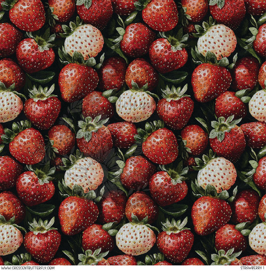 Strawberry 1 Printed Vinyl Sheet/Wrap