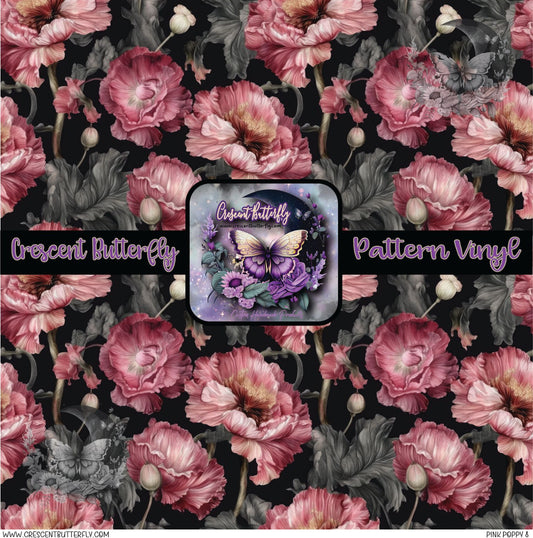 Pink Poppy 8 Printed Vinyl Sheet/Wrap