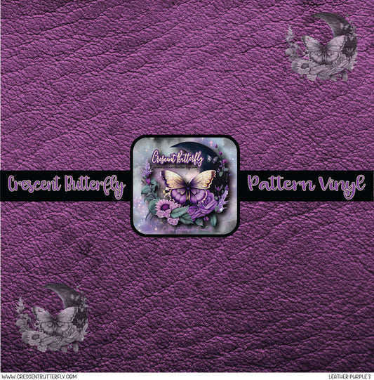 Leather Purple 3 Printed Vinyl Sheet/Wrap