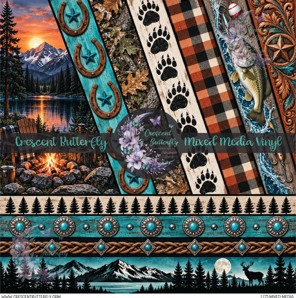 1125 Mixed Media Printed Vinyl Sheet/Wrap