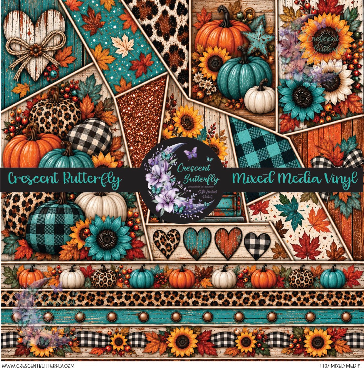 1107 Mixed Media Printed Vinyl Sheet/Wrap