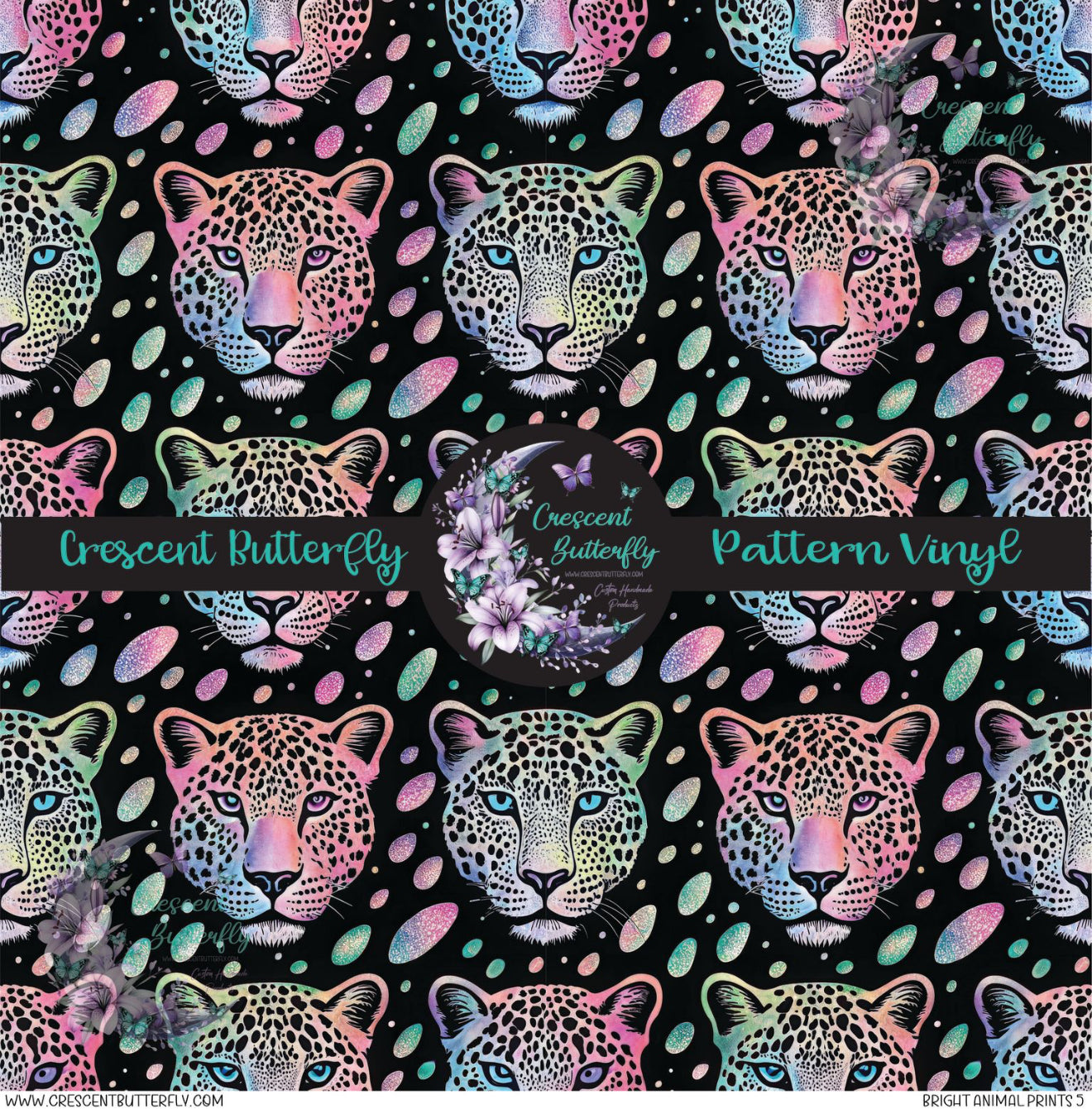 Bright Animal Prints 5 Printed Vinyl Sheet/Wrap
