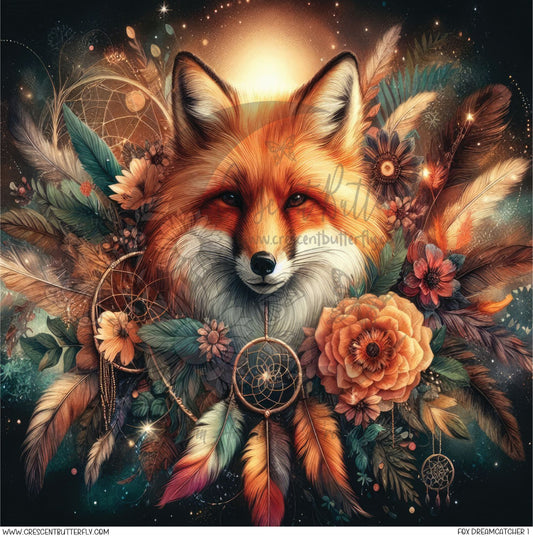 Fox Dreamcatcher 1 Printed Vinyl Sheet/Wrap