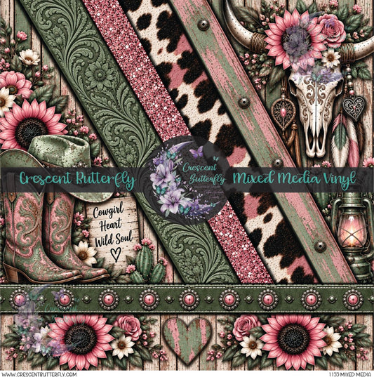 1155 Mixed Media Printed Vinyl Sheet/Wrap