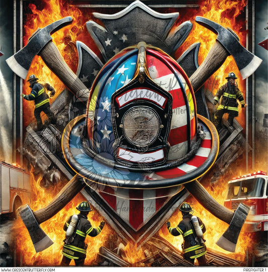 Firefighter 1 Printed Vinyl Sheet/Wrap
