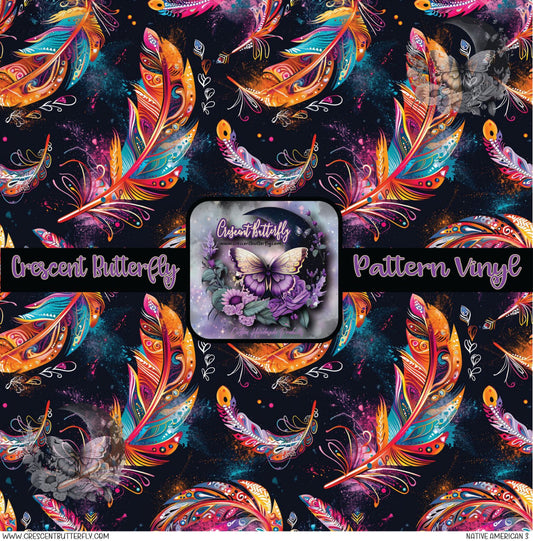 Native American 3 Printed Vinyl Sheet/Wrap