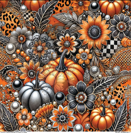 Pearl Pumpkins 2 Printed Vinyl Sheet/Wrap