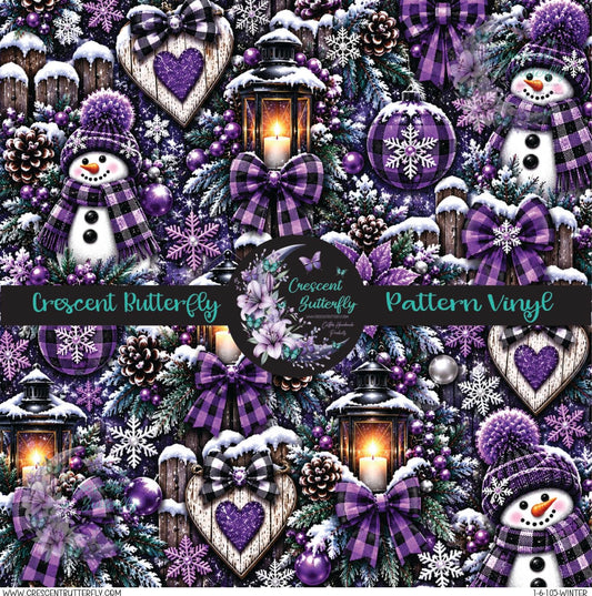 1-6-105-Winter Printed Vinyl Sheet/Wrap