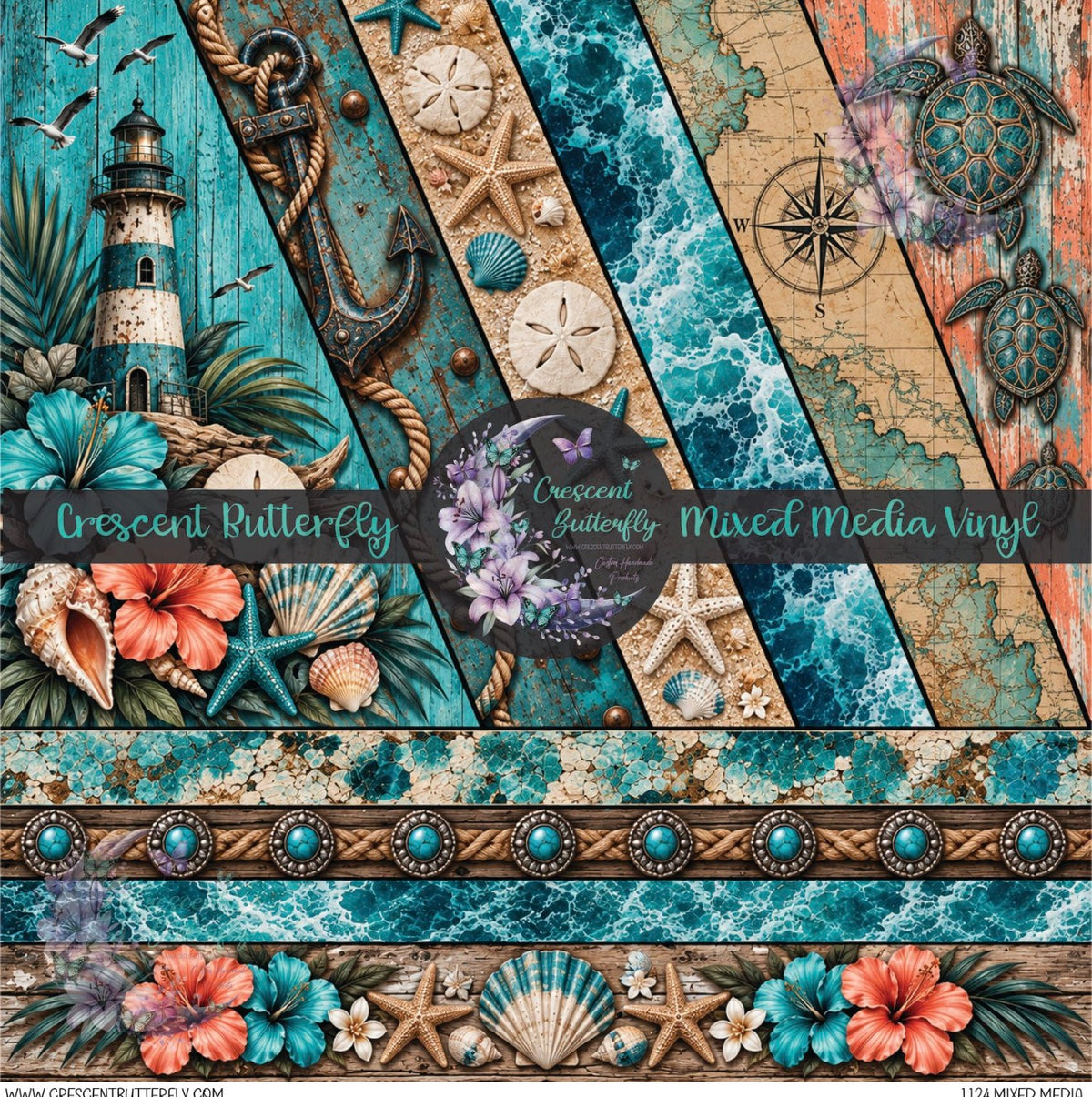 1124 Mixed Media Printed Vinyl Sheet/Wrap