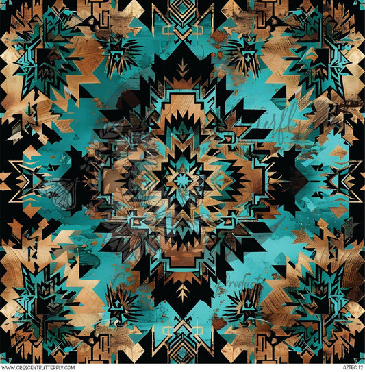 Aztec 12 Printed Vinyl Sheet/Wrap
