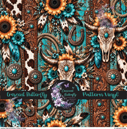 6-100-Western Printed Vinyl Sheet/Wrap