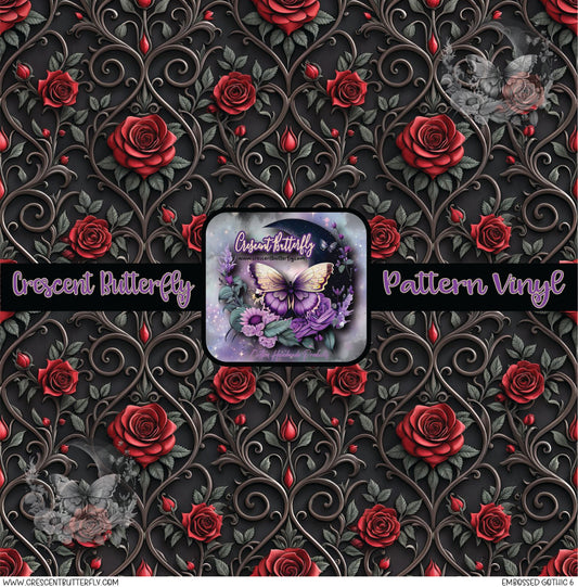 Embossed Gothic 6 Printed Vinyl Sheet/Wrap