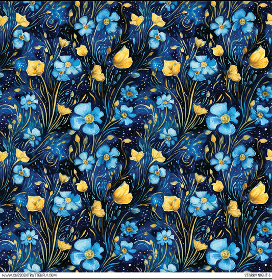 Starry Night 6 Printed Vinyl Sheet-Tumbler Wrap