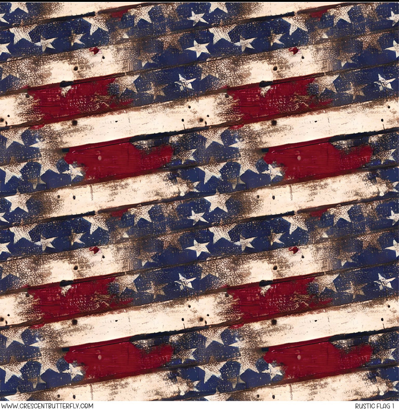 Rustic Flag 1 Printed Vinyl Sheet/Wrap