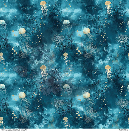 Jellyfish 6 Printed Vinyl Sheet/Wrap