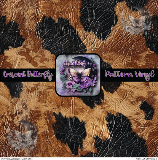 Western Cowhide 5 Printed Vinyl Sheet/Wrap