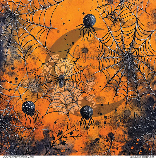 Halloween Spiderweb 5 Printed Vinyl Sheet/Wrap