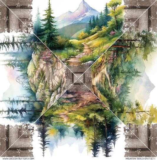 Mountain Trails V-Split Set-1 Printed Vinyl Sheet/Wrap
