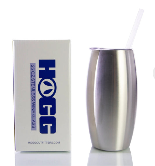 25oz Stemless Wine Glass Tumbler(aka Football tumbler)-Custom Made Epoxy Tumbler