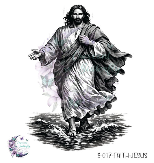 8-017-Faith-Jesus UV DTF Decal