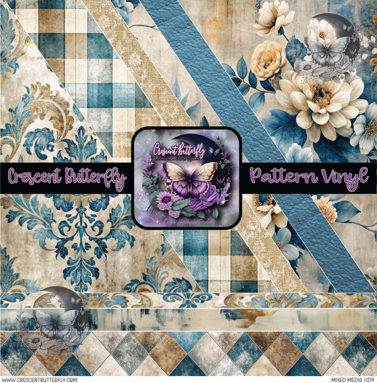 Mixed Media 1059 Printed Vinyl Sheet/Wrap