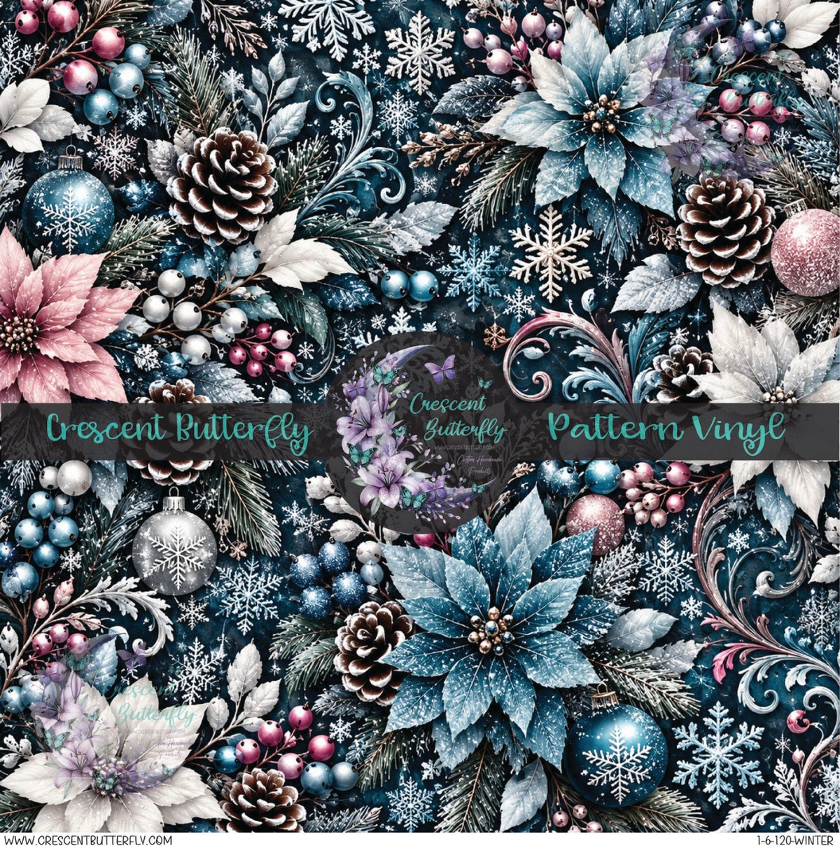 1-6-120-Winter Printed Vinyl Sheet/Wrap
