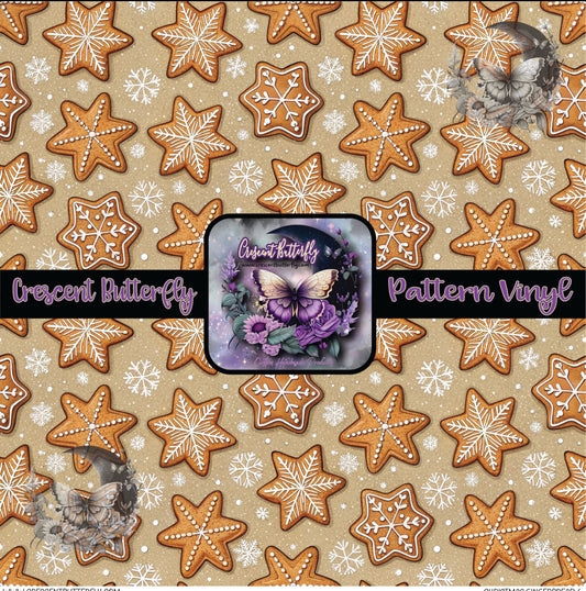 Christmas Gingerbread 6 Printed Vinyl Sheet/Wrap