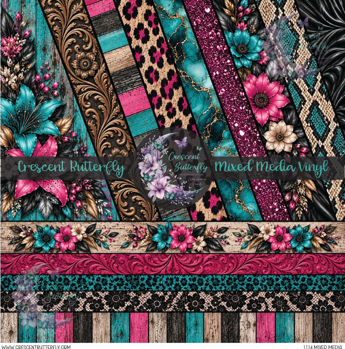 1114 Mixed Media Printed Vinyl Sheet/Wrap
